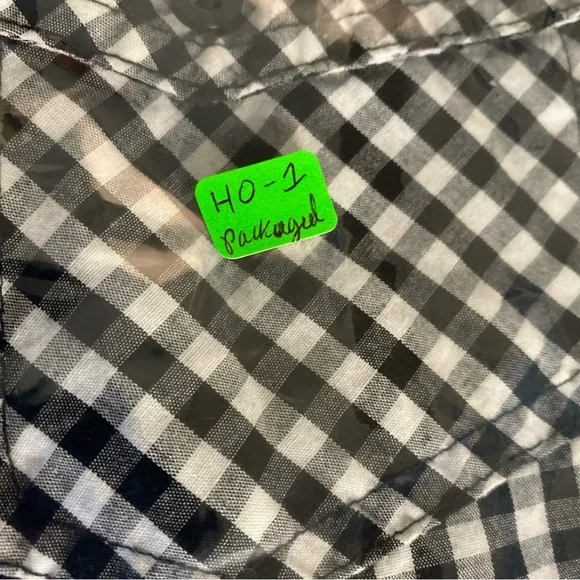 Burnside Mens S SMALL Button Down Shirt Plaid Checks Pockets Short Sleeve Adult - Picture 11 of 11